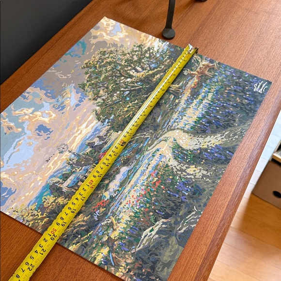 Thomas Kinkade "Country Living" paint-by-number completed painting gorgeous - Picture 7 of 9